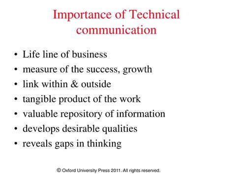 The Importance of Technical